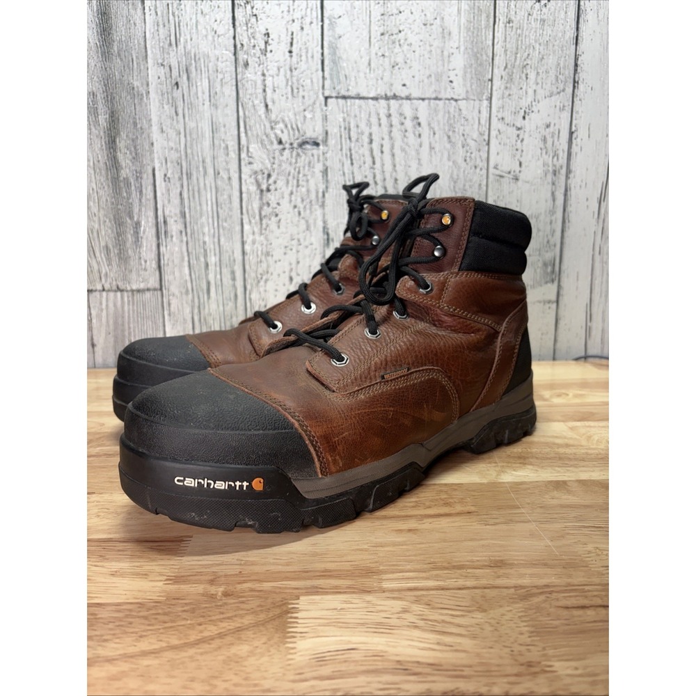 Carhartt Men's Ground Force 6" Waterproof Composite Toe Work Boots Brown Sz 14